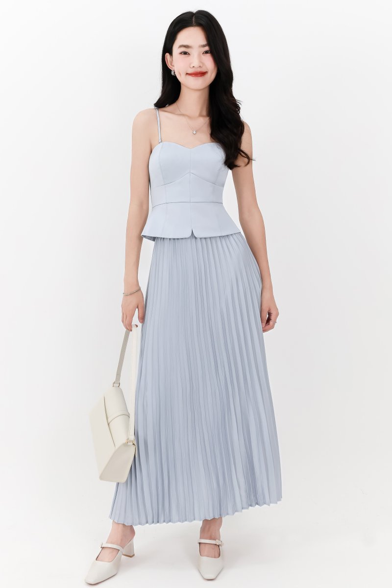 Cecelia Co-ord Set in Light Blue ( Petite Length )