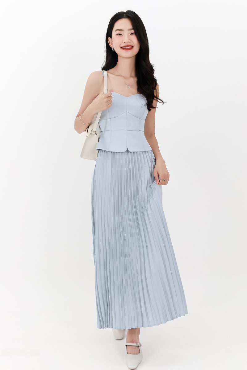 Cecelia Co-ord Set in Light Blue ( Petite Length )