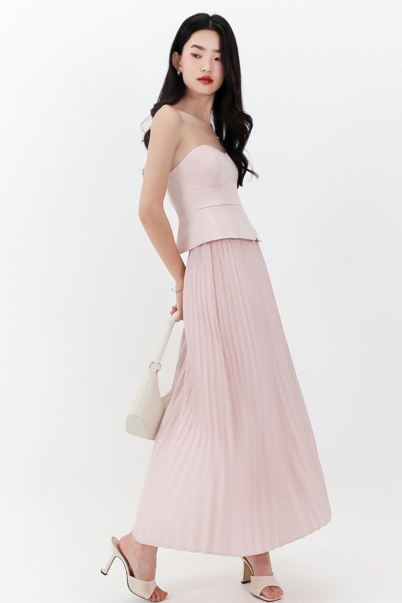 Cecelia Co-ord Set in Pastel Pink ( Petite Length )