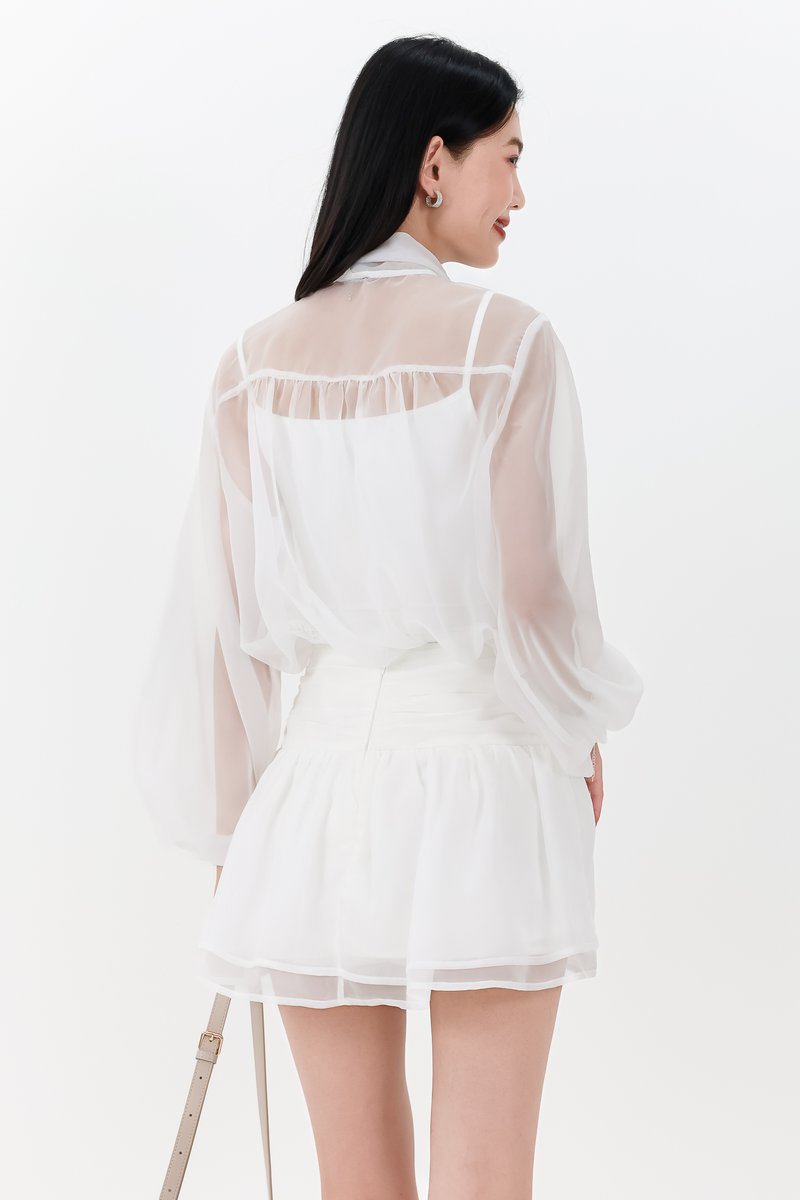 RESTOCKS | Corelia Co-ord Blouse in White