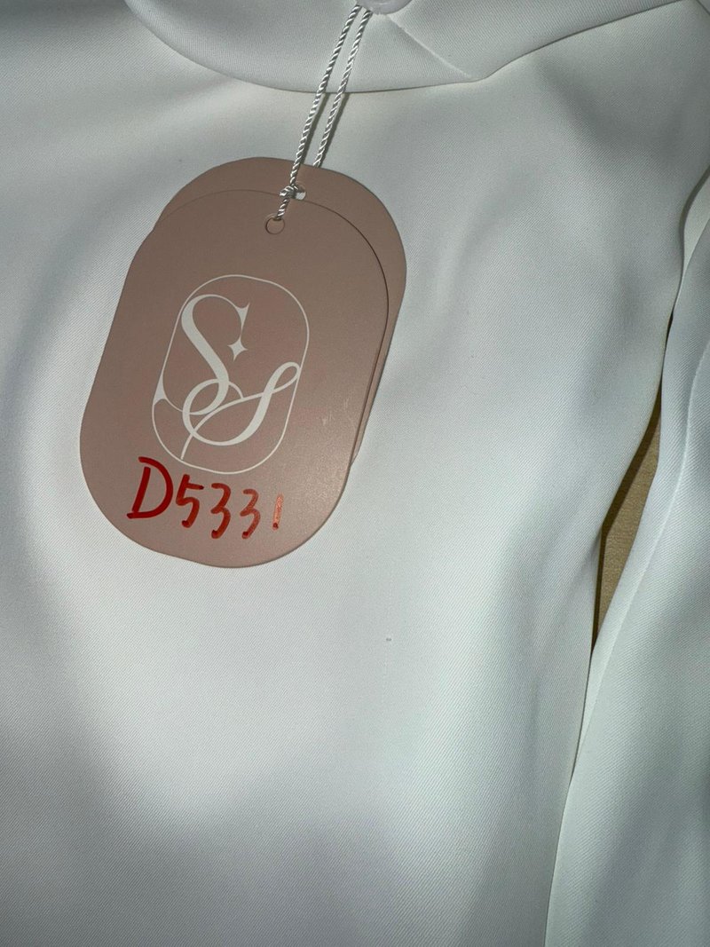 DEFECT | Chernise Co-ord Highwaist Pants in White ( Regular Length ) in XXS