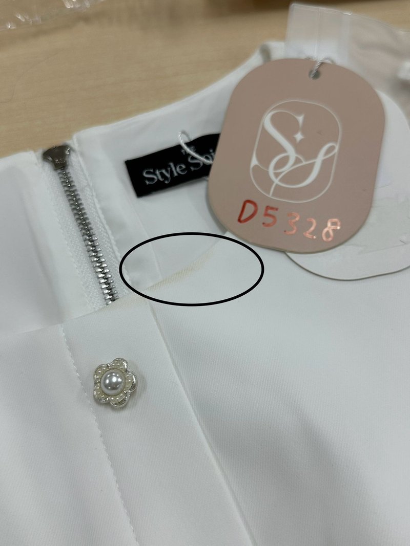 DEFECT | Clarie Co-ord Button Top in White in XL