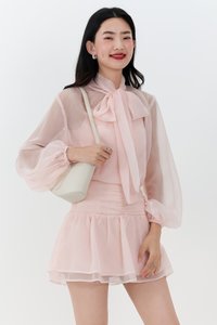 Corelia Co-ord Blouse in Light Pink