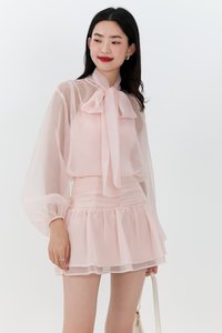 Corelia Co-ord Blouse in Light Pink