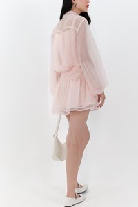 Corelia Co-ord Flutter Skorts in Light Pink