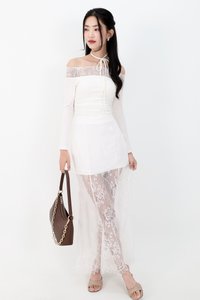 Louisa Lace Skirt in White