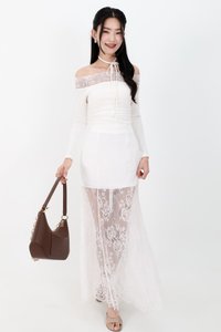 Louisa Lace Skirt in White