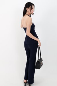 Carmen Co-ord Set in Navy