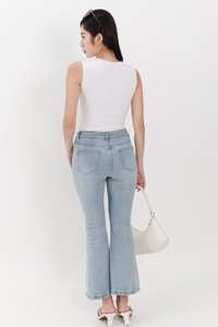 Fae Fit & Flare Denim Jeans V2 in Light Wash ( Petite Length ) Fae Fit & Flare Denim Jeans V2 in Light Wash ( Petite Length )