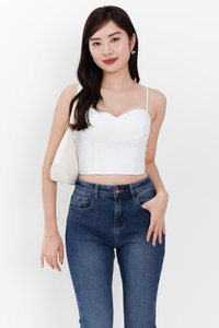Sherrie Sweetheart Top in White Sherrie Sweetheart Top in White