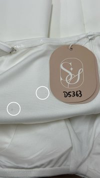 DEFECT | Candice Co-ord Bustier Top in White in XL