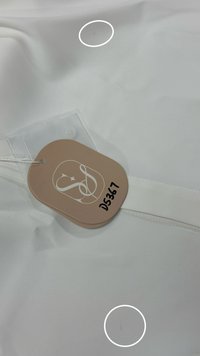 DEFECT | Men Mandarin Collar Shirt in White in L