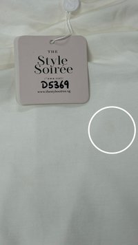 DEFECT | Rindie Ruched Slit Dress in White in M DEFECT | Rindie Ruched Slit Dress in White in M