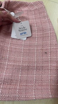 DEFECT | Teira Tweed Skorts in Rose Pink in S