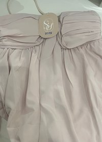 DEFECT | Tenla Twist Knot Cross Back Babydoll Top in Light Pink in S