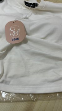 DEFECT | Rene Ruched Tee in White in XXS