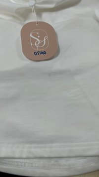 DEFECT | Rene Ruched Tee in White in XXS