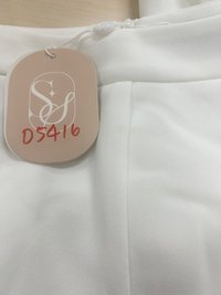 DEFECT | Carmen Co-ord Fit & Flare Pants in White in XL DEFECT | Carmen Co-ord Fit & Flare Pants in White in XL