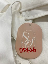 DEFECT | Heryn Halter Tie Back Dress in White in XXS DEFECT | Heryn Halter Tie Back Dress in White in XXS