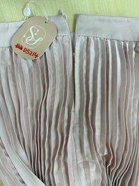 DEFECT | Cecelia Co-ord Pleated Skirt in Pastel Pink ( Regular Length ) in XS