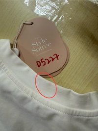 DEFECT | Rene Ruched Tee in White in XS