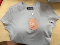 DEFECT | Brena Baby Tee in Light Ice Blue in XS DEFECT | Brena Baby Tee in Light Ice Blue in XS