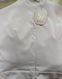 DEFECT | Pia Pleated Sleeved Top in Light Pink in S DEFECT | Pia Pleated Sleeved Top in Light Pink in S