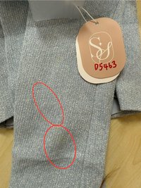 DEFECT | Trixie Tweed Jacket in Light Blue in XXS