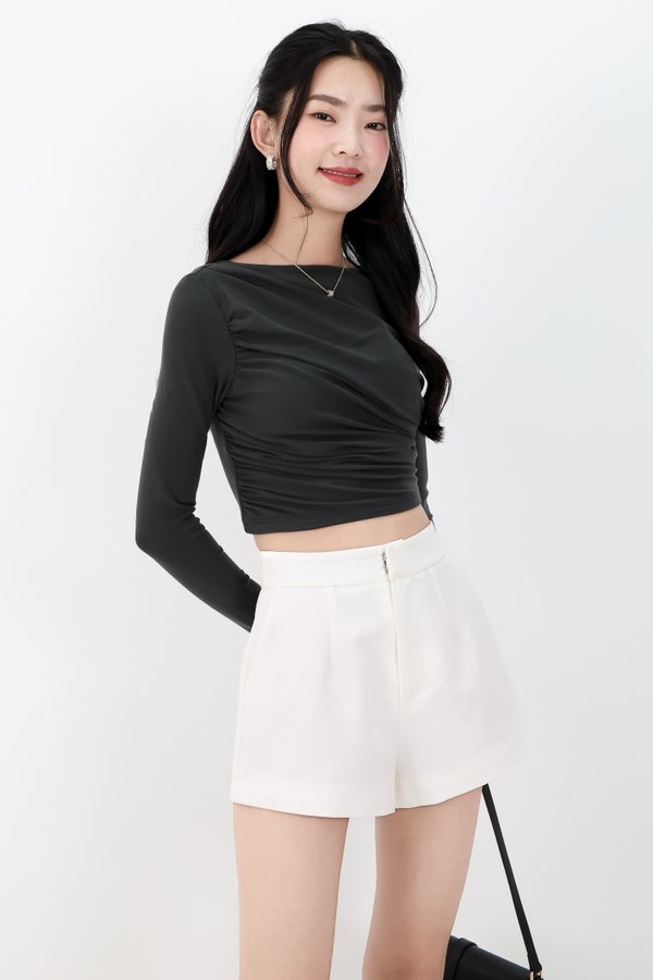 Casa Co-ord Highwaist Shorts in White