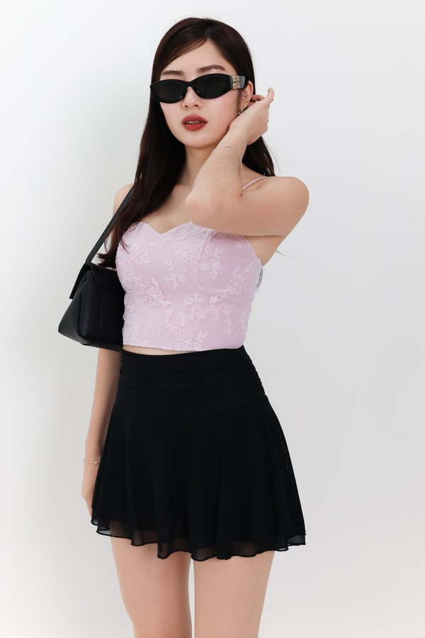 Sherrie Sweetheart Top in Pink