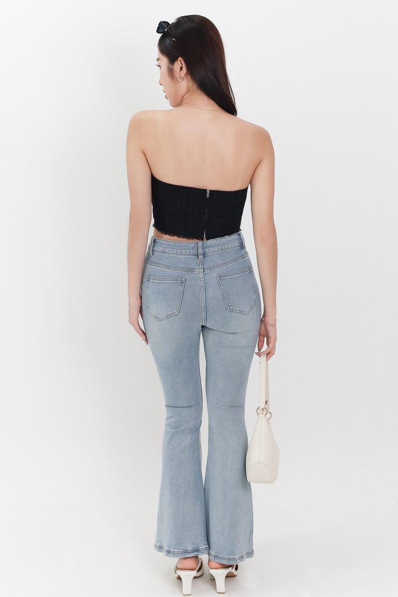 Fae Fit & Flare Denim Jeans V2 in Light Wash ( Regular Length ) Fae Fit & Flare Denim Jeans V2 in Light Wash ( Regular Length )