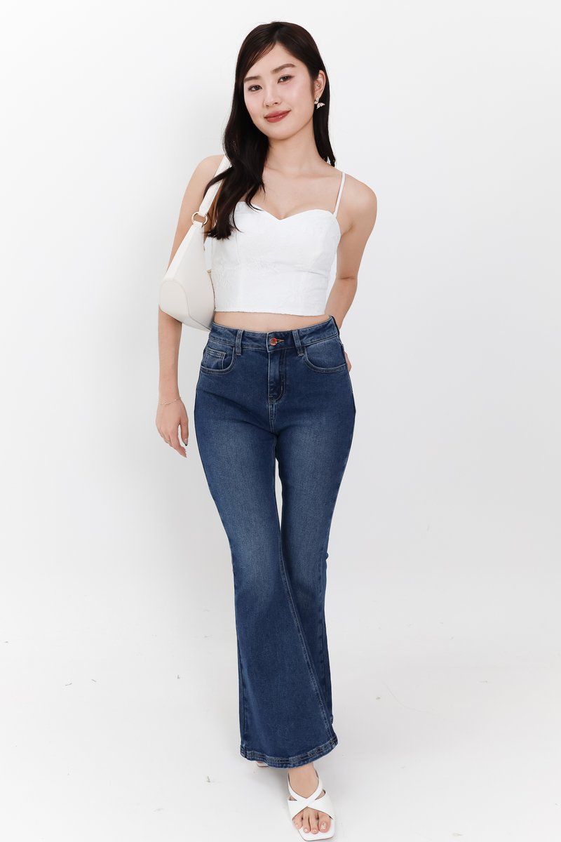 Sherrie Sweetheart Top in White Sherrie Sweetheart Top in White