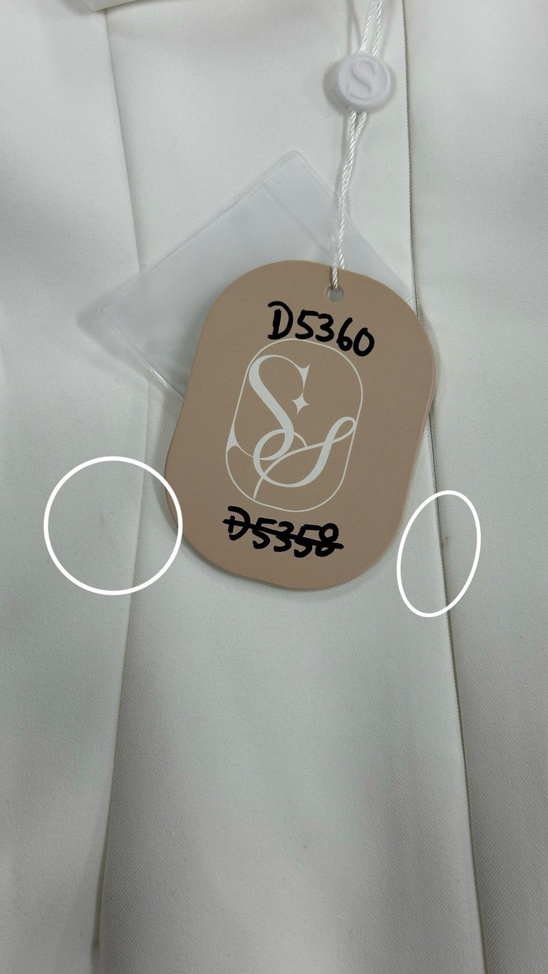 DEFECT | Pearie Pearl Romper Dress V3 in White in XS DEFECT | Pearie Pearl Romper Dress V3 in White in XS