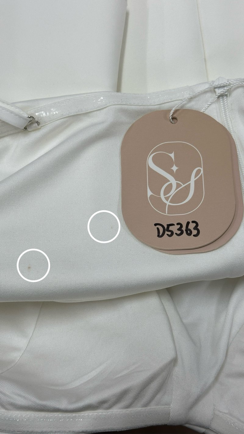 DEFECT | Candice Co-ord Bustier Top in White in XL