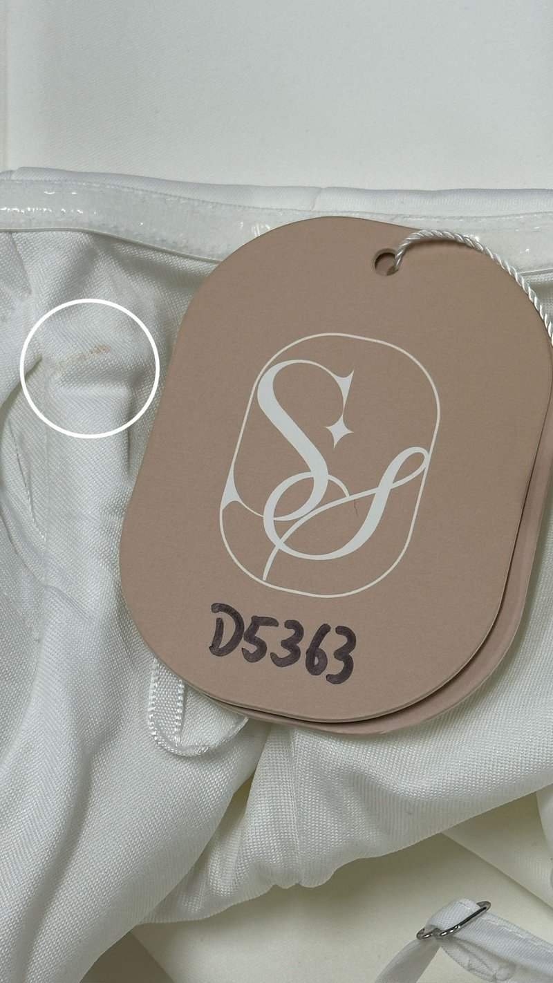 DEFECT | Candice Co-ord Bustier Top in White in XL