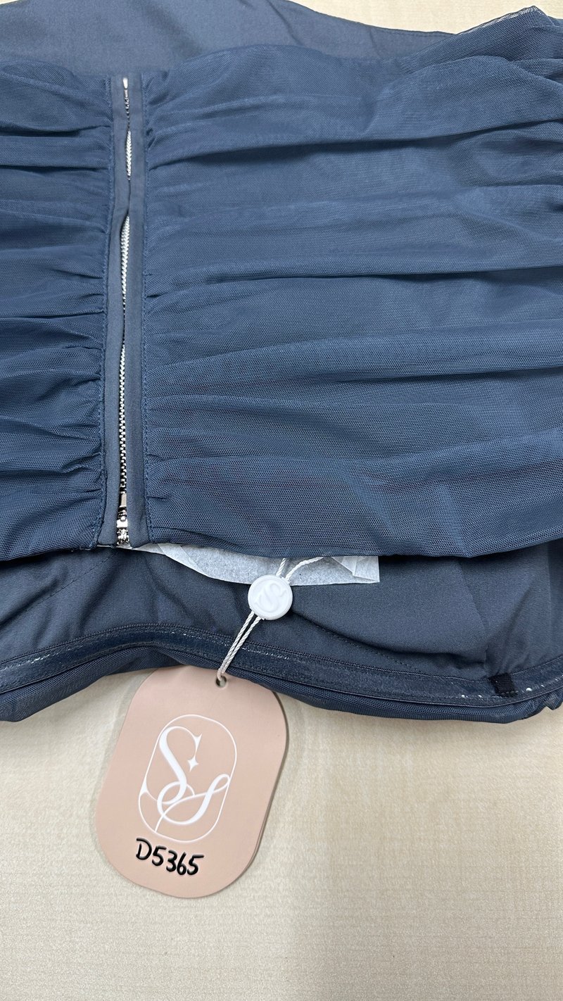 DEFECT | Chelsea Co-ord Mesh Top in Midnight Steel in XL DEFECT | Chelsea Co-ord Mesh Top in Midnight Steel in XL