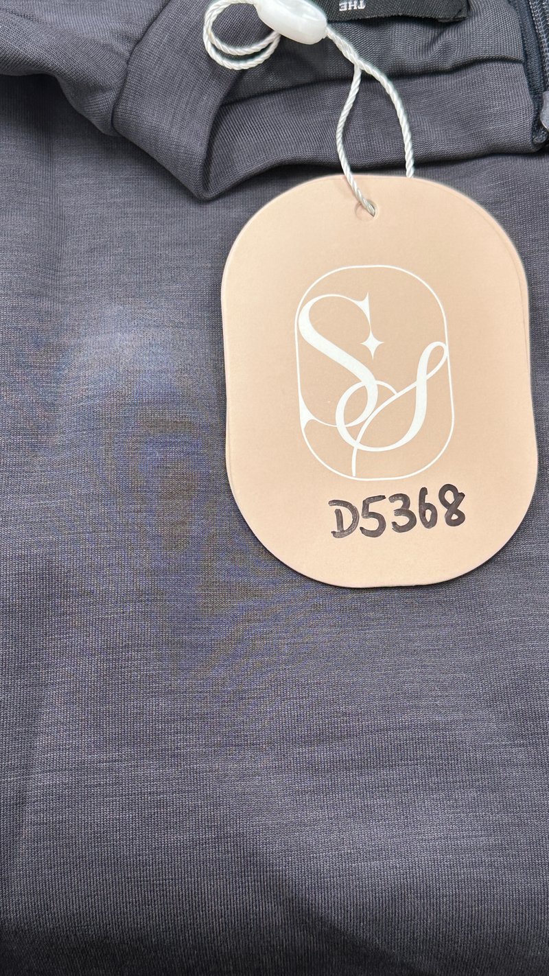 DEFECT | Terri Tank Ruched Dress in Dark Grey in XS