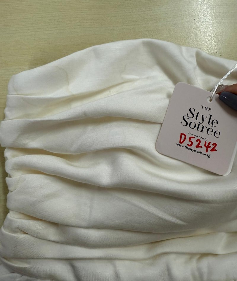 DEFECT | Reylene Romper Dress in White in M