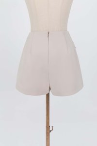 Rumi Ruched Skorts in Nude Grey Rumi Ruched Skorts in Nude Grey
