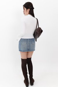 RESTOCKS | Hudson High Neck Sleeve Top V4 in White