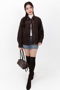 RESTOCKS 2 | Peira PU Leather Jacket in Brown