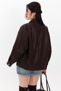 RESTOCKS 2 | Peira PU Leather Jacket in Brown
