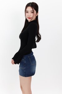 RESTOCKS | Hudson High Neck Sleeve Top V4 in Black