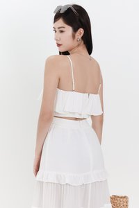 Coastal Co-ord Tube Top in White