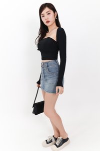 Candy Co-ord Mesh Bolero Tube Set in Black