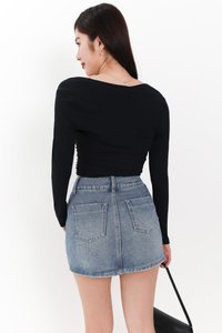 Candy Co-ord Mesh Bolero Tube Set in Black