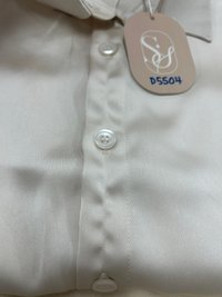 DEFECT | Men Collared Satin Shirt in Champagne in S