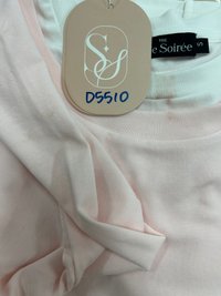 DEFECT | Chiara Co-ord Layered Sleeve Top in Light Soft Pink in S