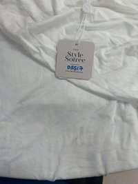 DEFECT | Rowena Ruched Sleeved Top in White in L