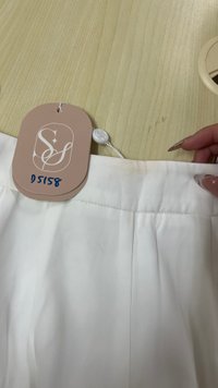 DEFECT | Chernise Co-ord Highwaist Pants in White ( Regular Length ) in S